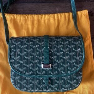 Goyard Belvedere PM bag (green)